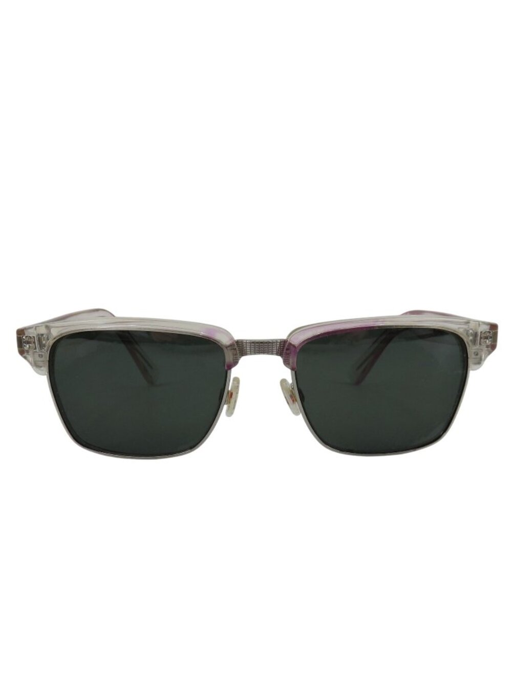 Maui Jim KAWIKA Clear Pink Silver Tone Accent Sunglasses Unisex MJ-257-05CR - Picture 1 of 16